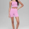 5" sømløse ribbestrikkede Favorite-Shorts – Candy Heart Pink