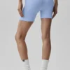 5" sømløse ribbestrikkede Favorite-Shorts – Light Provence Blue