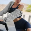 5" sømløse ribbestrikkede Favorite-Shorts – Navy