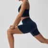 5" sømløse ribbestrikkede Favorite-Shorts – Navy