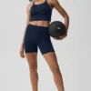 5" sømløse ribbestrikkede Favorite-Shorts – Navy