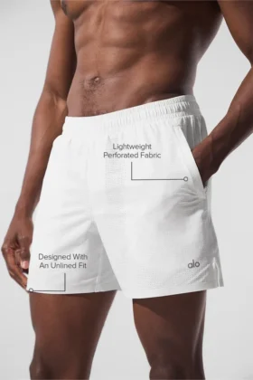 5″ Traction løpeshorts – hvit
