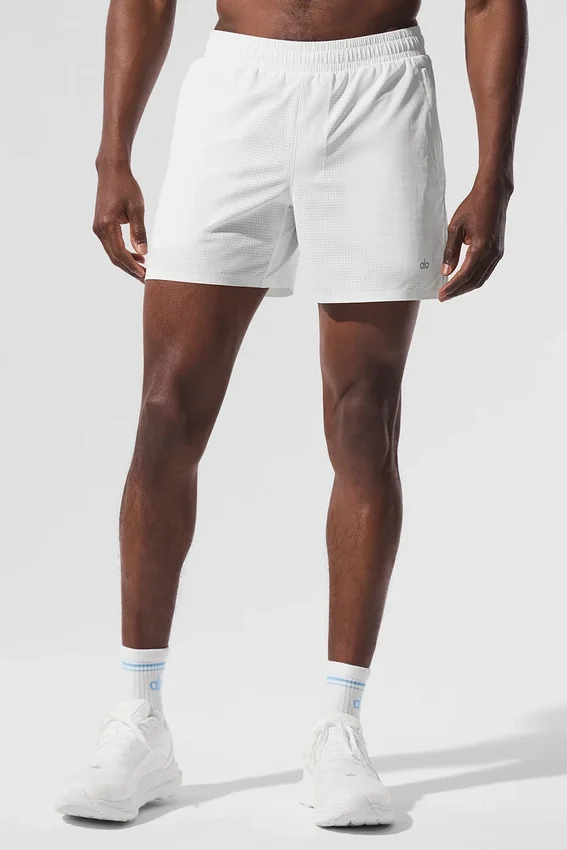 5" Traction løpeshorts – hvit