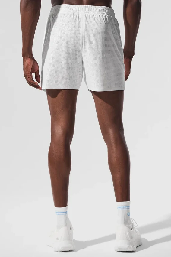 5" Traction løpeshorts – hvit