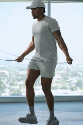 5" Traction løpeshorts – Lunar Grey