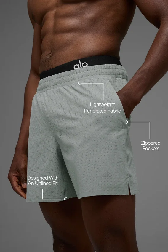 5" Traction løpeshorts – Lunar Grey