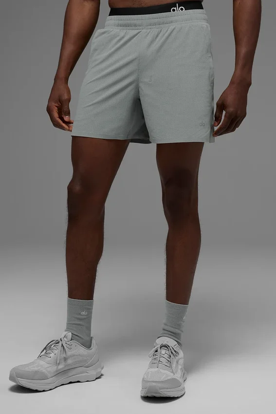 5" Traction løpeshorts – Lunar Grey