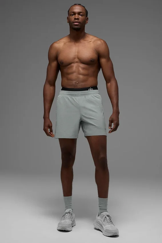 5" Traction løpeshorts – Lunar Grey