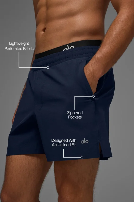 5" Traction løpeshorts – Navy