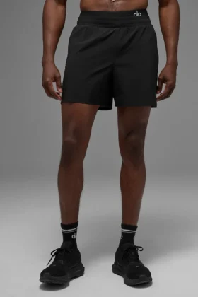 5" Traction løpeshorts – svart