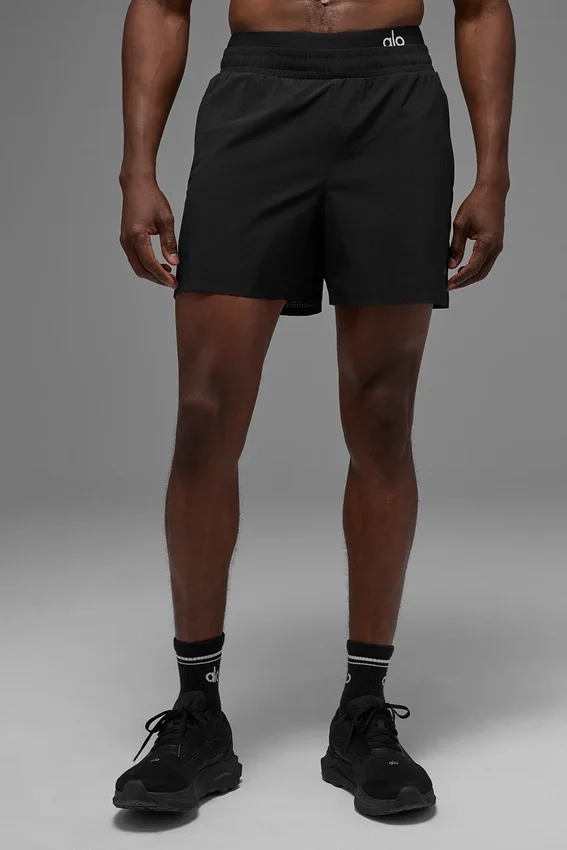 5" Traction løpeshorts – svart