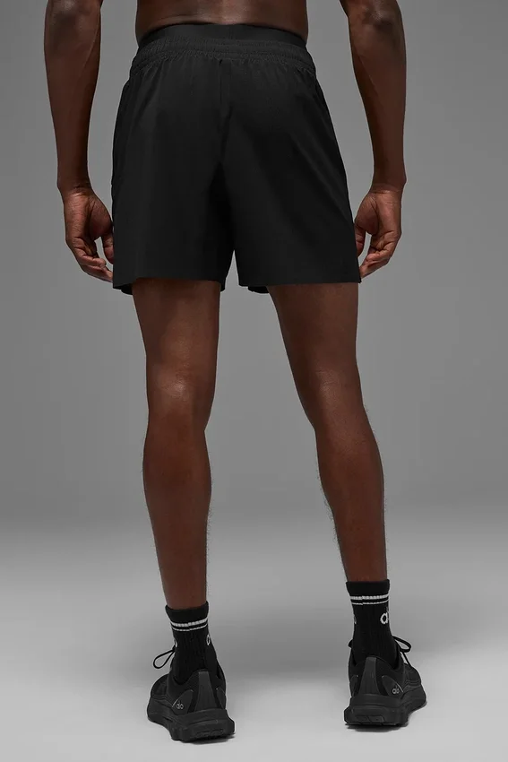 5" Traction løpeshorts – svart