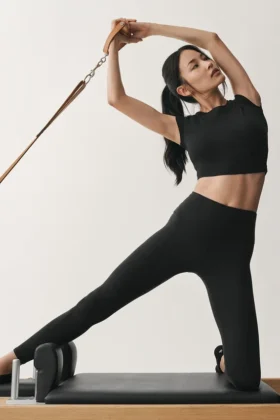 7/8-Airbrush Legging med høy midje – svart