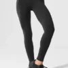 7/8-Airbrush Legging med høy midje – svart