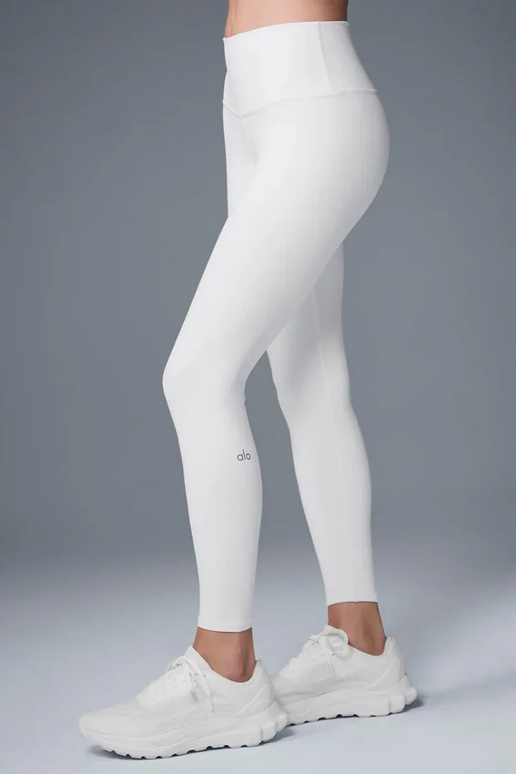 7/8 High-Waist Airbrush Legging – hvit