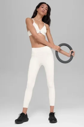 7/8 High-Waist Airbrush Legging – Ivory