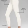 7/8 High-Waist Airbrush Legging – Ivory