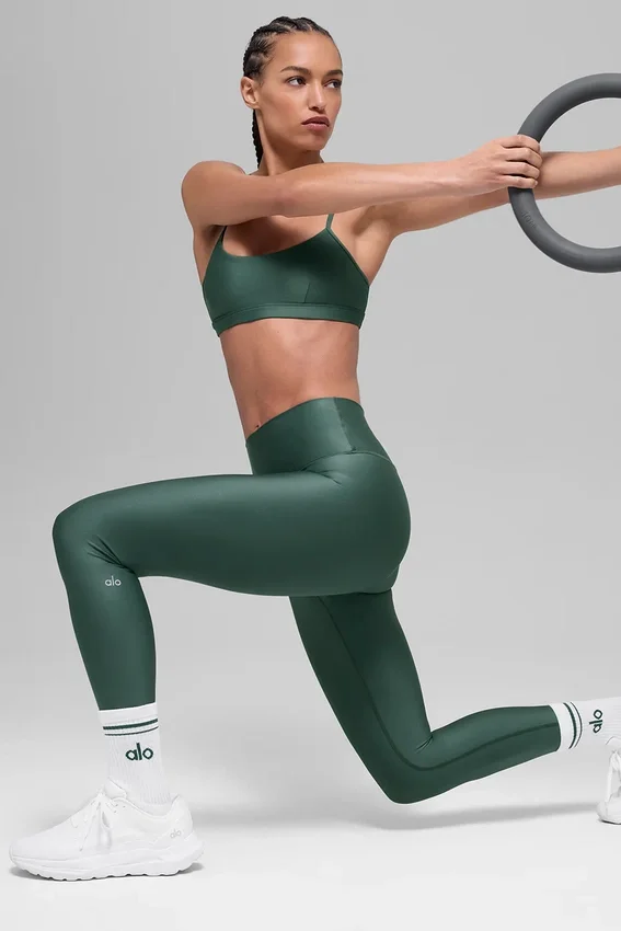 7/8 High-Waist Airlift Legging – kløvergrønn