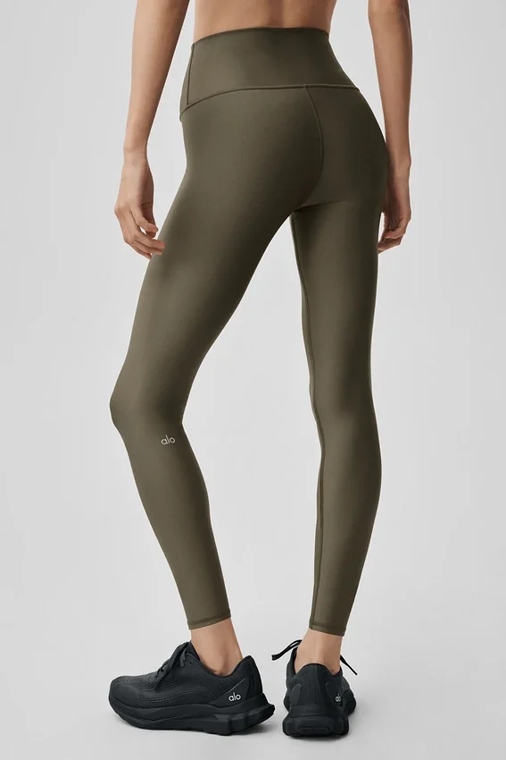 7/8 High-Waist Airlift Legging – Olive Tree
