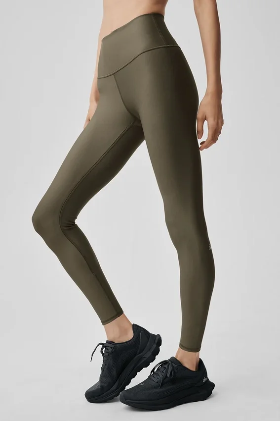 7/8 High-Waist Airlift Legging – Olive Tree