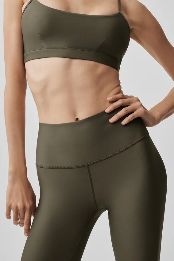 7/8 High-Waist Airlift Legging – Olive Tree