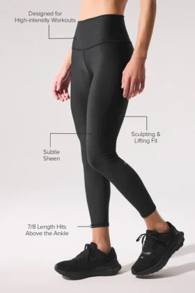 7/8 High-Waist Airlift Legging – svart