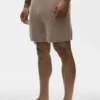 7" bomulls- og kashmirshorts «Ever Soft» – Gravel