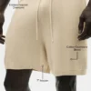 7" bomulls- og kashmirshorts «Ever Soft» – Sandy Beige