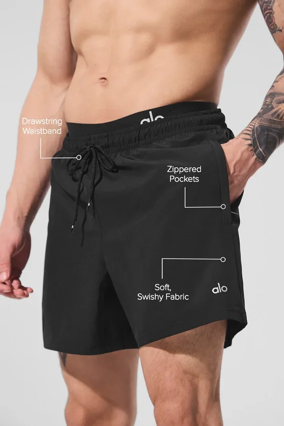 7" Circuit Shorts – Svart
