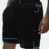 7" Coastal-shorts i linjersey – svart