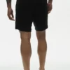 7" Coastal-shorts i linjersey – svart
