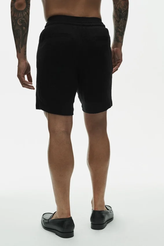7" Coastal-shorts i linjersey – svart