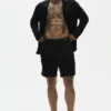 7" Coastal-shorts i linjersey – svart