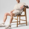 7" Coastal Terry-shorts – benhvit