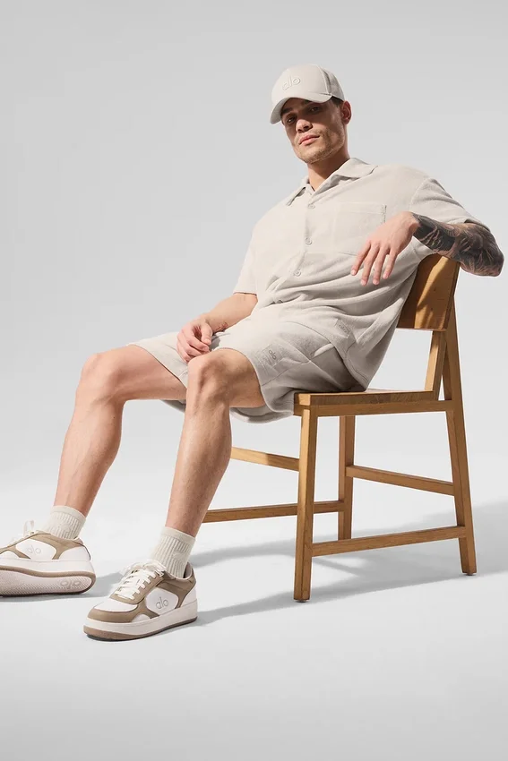 7" Coastal Terry-shorts – benhvit
