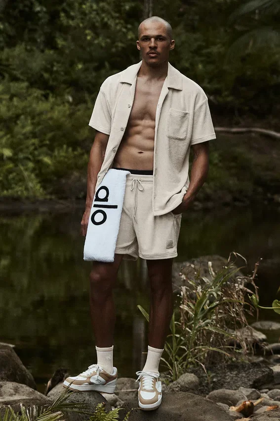 7" Coastal Terry-shorts – benhvit