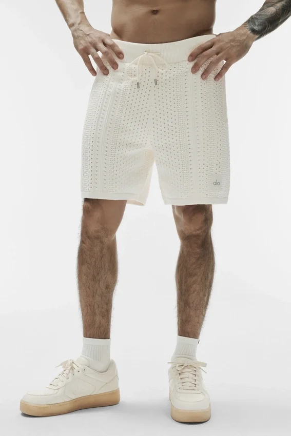 7" Coastline Knit Shorts – Elfenben