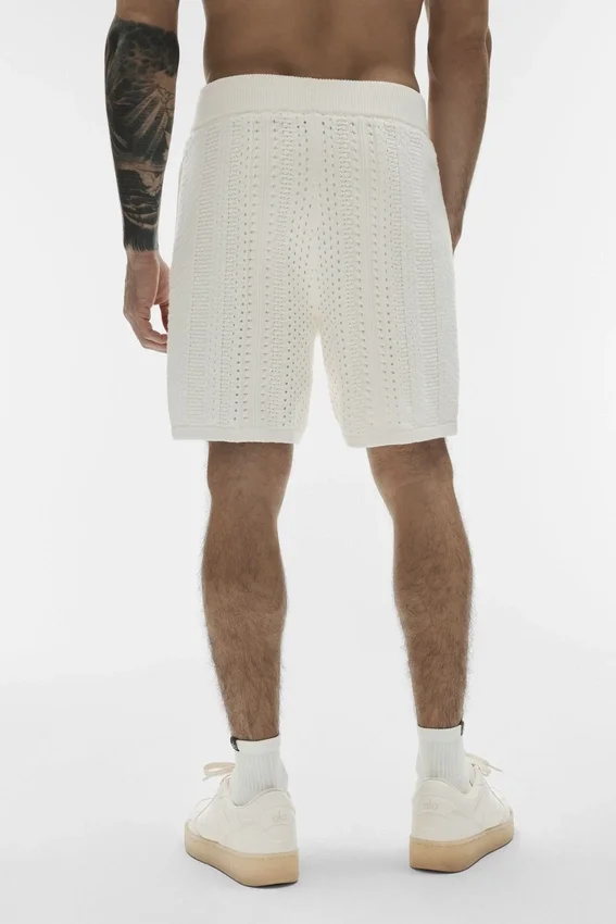7" Coastline Knit Shorts – Elfenben