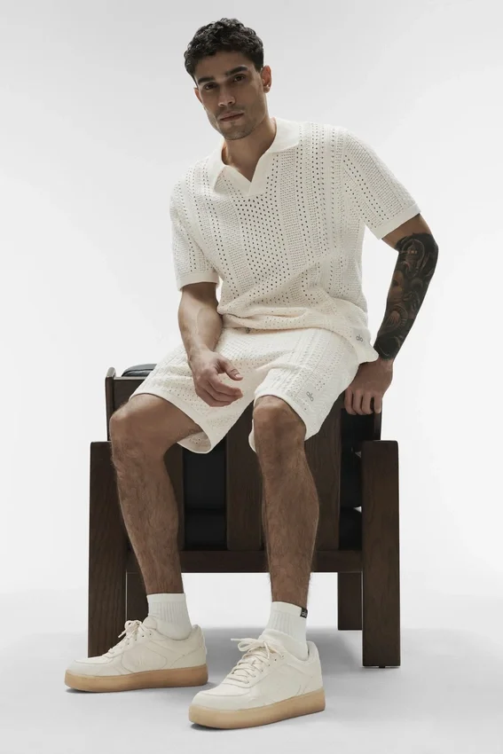 7" Coastline Knit Shorts – Elfenben
