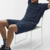 7" Coastline Knit-shorts – marineblå