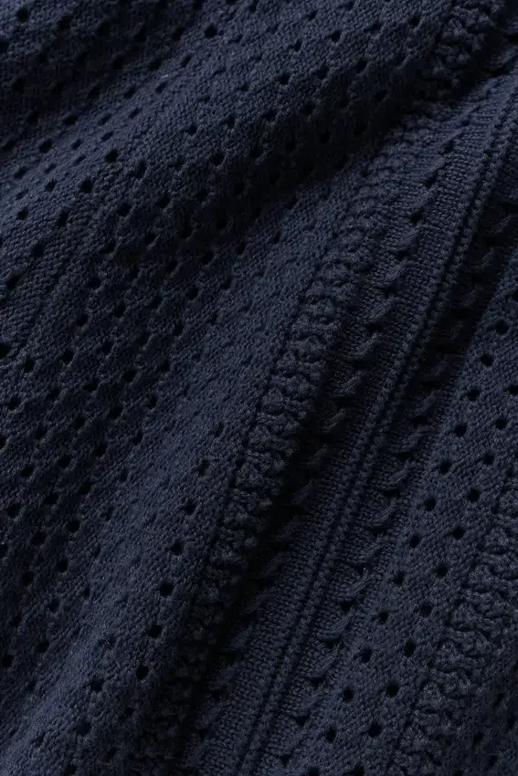 7" Coastline Knit-shorts – marineblå