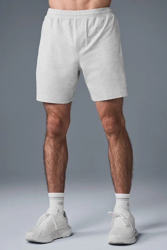 7" Conquer React Performance Shorts – Athletic Heather Grey