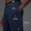 7" Conquer React Performance-shorts – marineblå
