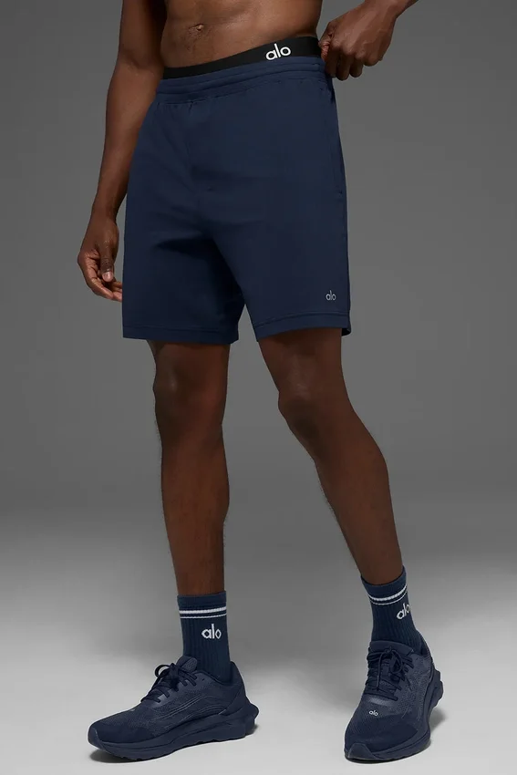 7" Conquer React Performance-shorts – marineblå