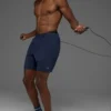 7" Conquer React Performance-shorts – marineblå