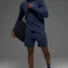 7" Conquer React Performance-shorts – marineblå