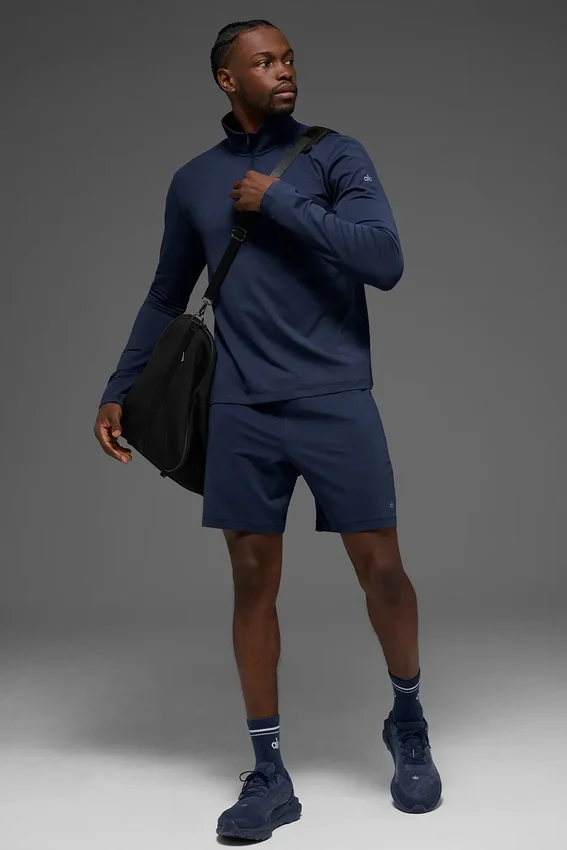 7" Conquer React Performance-shorts – marineblå