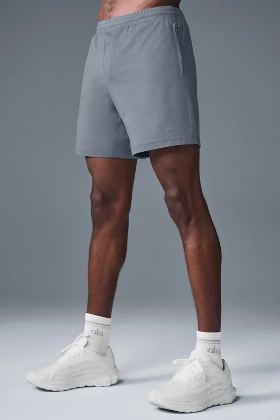 7" Conquer React Performance-shorts – stålgrå