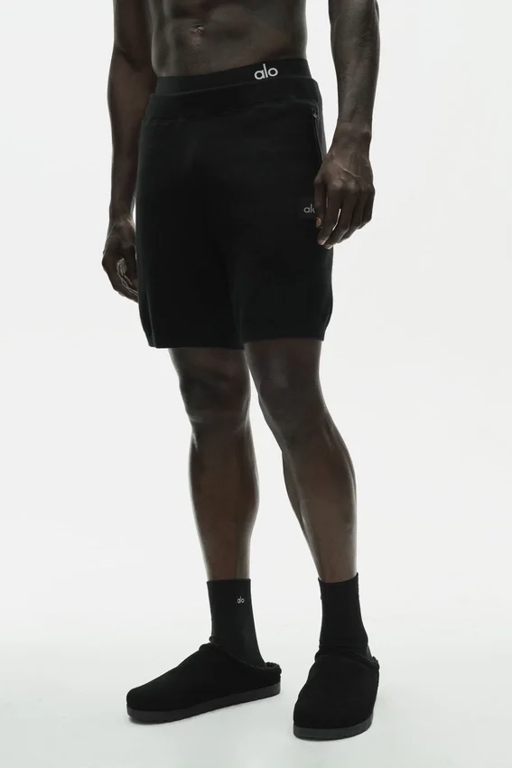7" Cotton Cashmere Ever Soft-shorts – svart