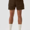 7" Crinkle Nylon Excursion Cargo-shorts – Espresso